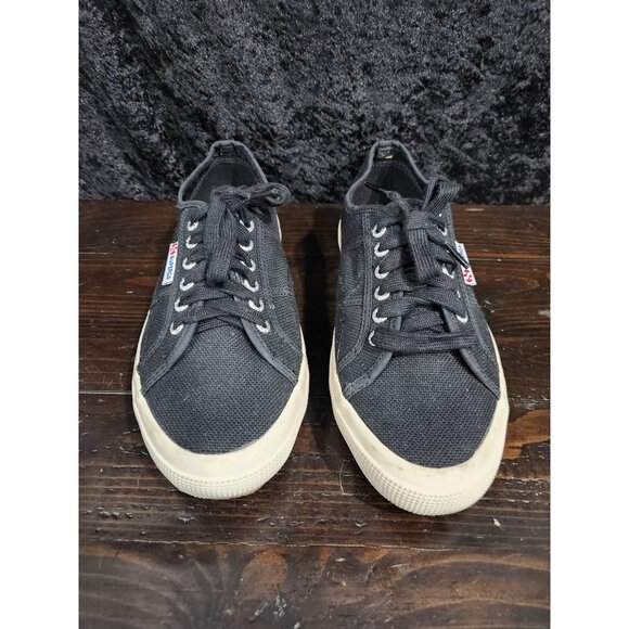 EUC Superga 2750 Cotu Classic Black Canvas Sneaker/Sz. 9(US Women) (7.5 US Men) - Picture 5 of 9
